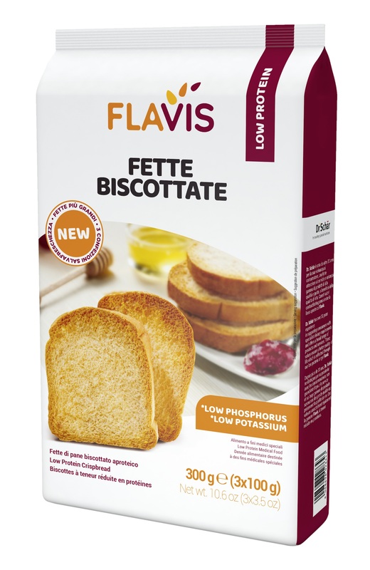 FLAVIS FETTE BISCOTTATE APROTEICHE 300 G - Farma Nice