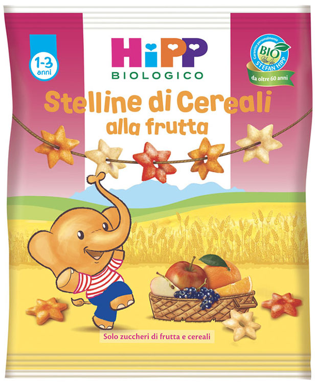 HIPP BIO STELLINE DI CEREALI ALLA FRUTTA 30 G - Farma Nice