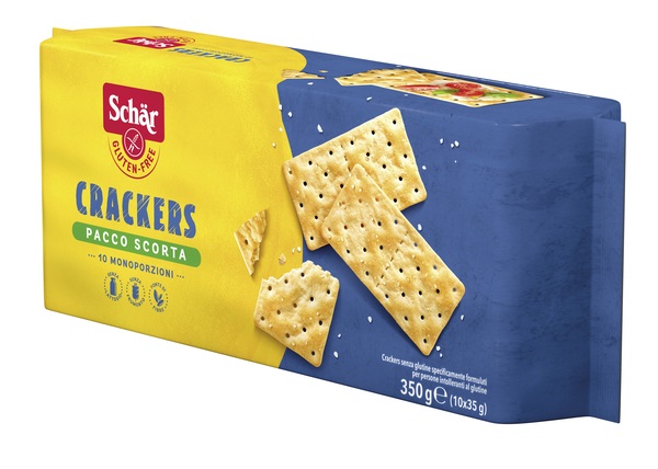 SCHAR CRACKERS SENZA LATTOSIO PACCO SCORTA 10 MONOPORZIONI DA 35 G - Farma Nice