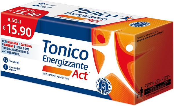 TONICO ENERGIZZANTE ACT 12 FLACONCINI DA 10 ML - Farma Nice