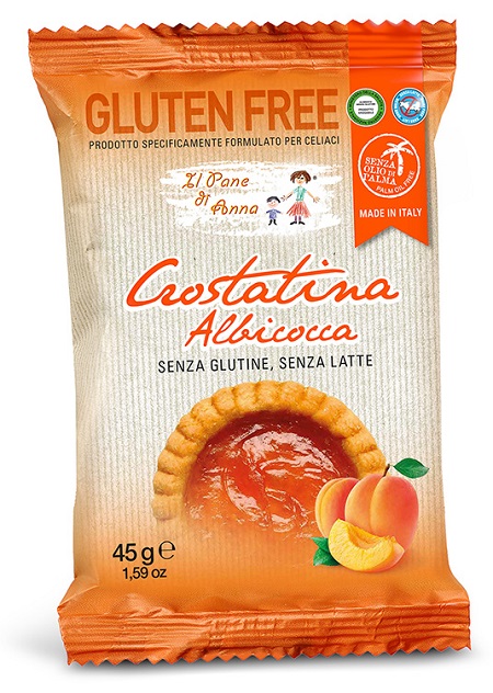 IL PANE DI ANNA CROSTATINA ALL'ALBICOCCA SENZA LATTE 45 G - Farma Nice