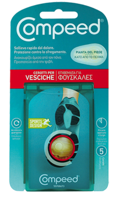 COMPEED CEROTTI PER VESCICHE PIANTA PIEDE SPORT 5 PEZZI - Farma Nice