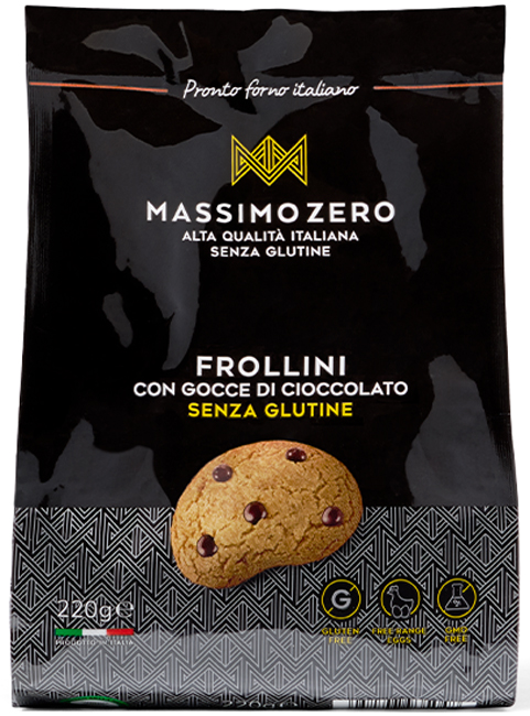 MASSIMO ZERO FROLLINI GOCCE CIOCCOLATO 220 G - Farma Nice