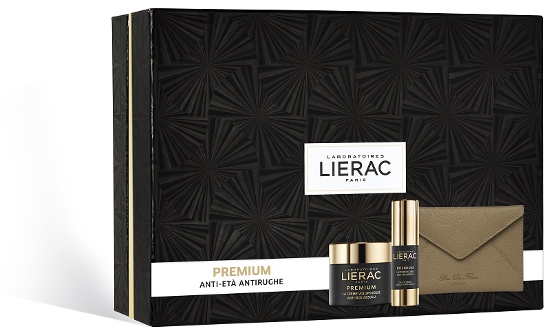 LIERAC CF PREMIUM CREMA VOLUME 50 ML + PREMIUM OCCHI 15 ML + POCHETTE RDF - Farma Nice