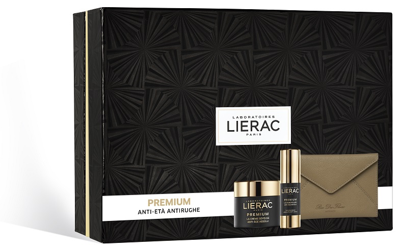 LIERAC CF PREMIUM CREMA SOY 50 ML + PREMIUM OCCHI 15 ML + POCHETTE RDF - Farma Nice