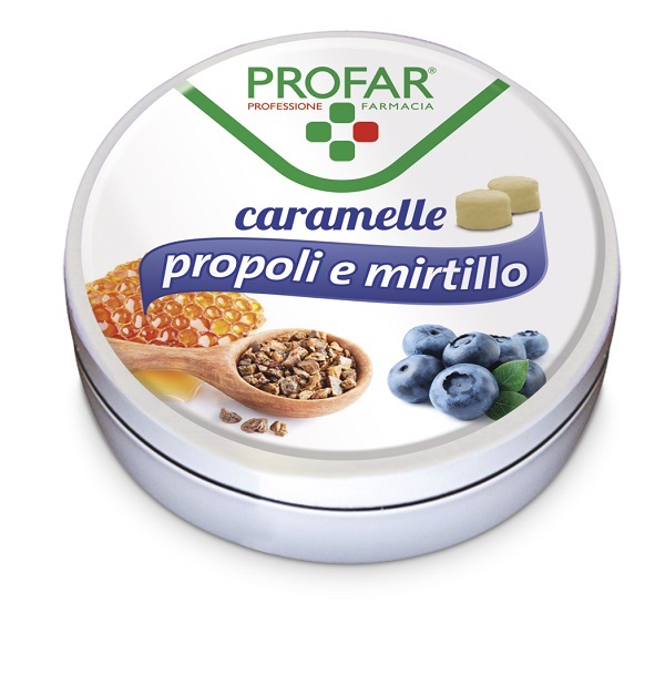 PROFAR CARAMELLE PROPOLI MIRTILLO 40 G - Farma Nice