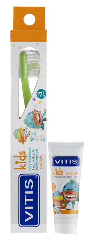 VITIS KIDS SPAZZOLINO + GEL 8 ML - Farma Nice