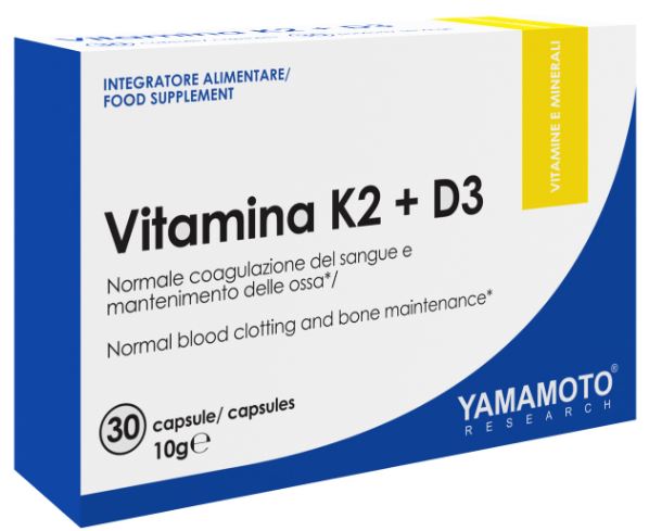 YAMAMOTO RESEARCH VITAMINA K2+D3 30 CAPSULE - Farma Nice