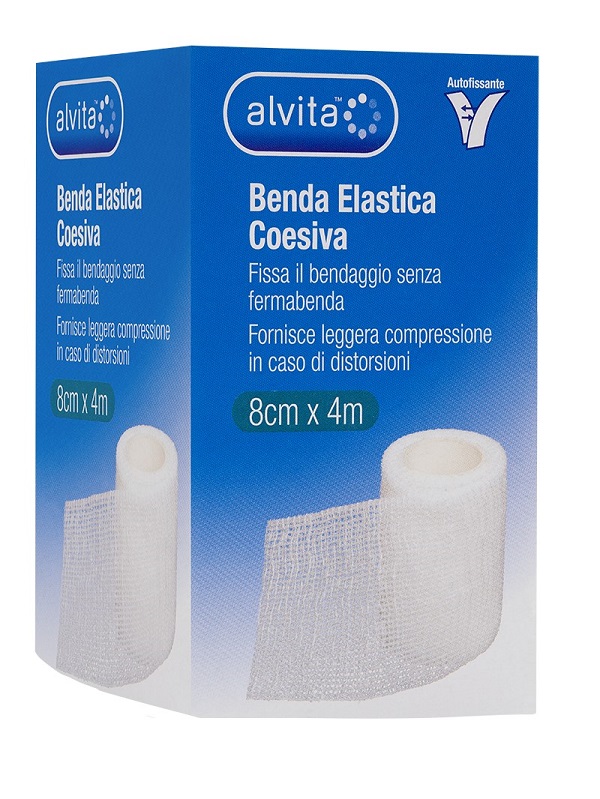 BENDA ELASTICA COESIVA ALVITA 8X4 - Farma Nice