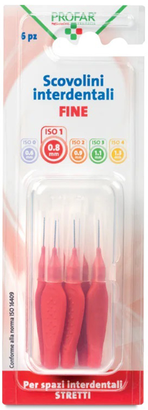 PROFAR SCOVOLINI ROSSO 0,8 6 PEZZI - Farma Nice