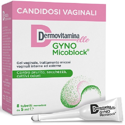 DERMOVITAMINA GYNOMICOBLOCK M 8 TUBETTI MONODOSE 5 ML - Farma Nice