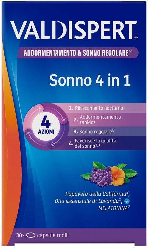 VALDISPERT SONNO 4 IN 1 30 CAPSULE MOLLI - Farma Nice
