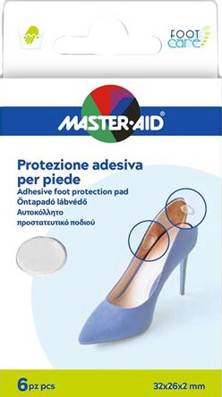 PROTEZIONE ADESIVA MASTER-AID FOOTCARE TRASPARENTE MIX 6 PEZZI A5 - Farma Nice