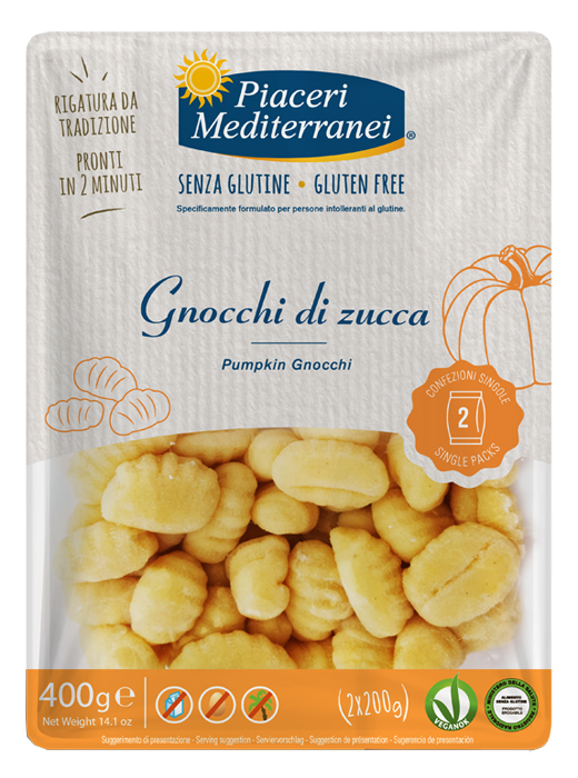 PIACERI MEDITERRANEI GNOCCHI DI ZUCCA 400 G - Farma Nice