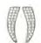 ORECCHINI POST FORATURA CRYSTAL WING BJT983 - Farma Nice