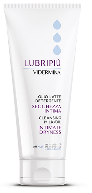 VIDERMINA LUBRIPIU' OLIO LATTE DETERGENTE SECCHEZZA INTIMA 200 ML - Farma Nice