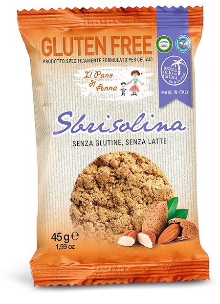 IL PANE DI ANNA SBRISOLINA SENZA GLUTINE E SENZA LATTE 45 G - Farma Nice