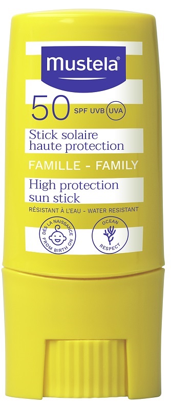 MUSTELA STICK SOLARE PROTEZIONE MOLTO ALTA SPF50+ 10 ML - Farma Nice