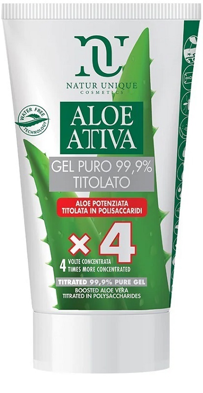 NATUR UNIQUE ALOE ATTIVA GEL PURO TITOLATO 99,9% 50 ML - Farma Nice