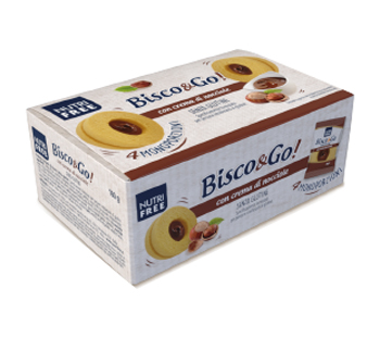 NUTRIFREE BISCO&GO CON CREMA DI NOCCIOLE 4X40 G - Farma Nice