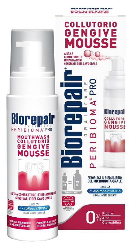 BIOREPAIR ORAL CARE PERIBIOMA PRO COLLUTORIO GENGIVE MOUSSE 200 ML - Farma Nice