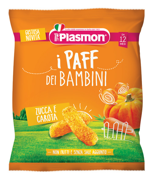 PLASMON DRY SNACK PAFF ZUCCA CAROTE 15 G - Farma Nice