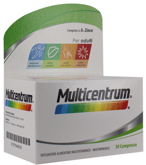 MULTICENTRUM ADULTI 30 COMPRESSE - Farma Nice