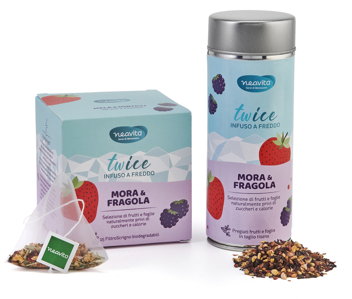 INFUSO TWICE MORA E FRAGOLA FILTROSCRIGNO 15 FILTRI 3,5 G - Farma Nice