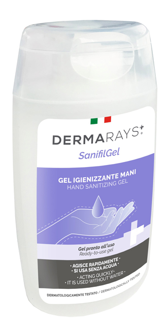 DERMARAYS SANIFIL GEL IGIENIZZANTE MANI PRONTO ALL'USO ALCOOL 80% 100 ML - Farma Nice