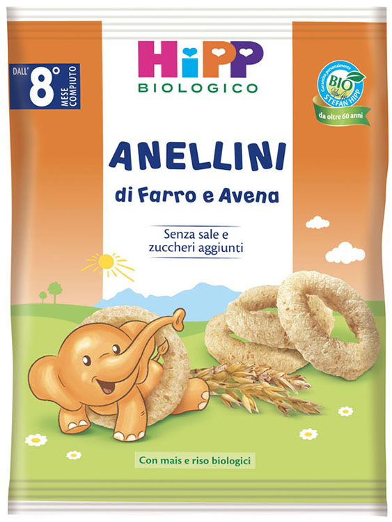 HIPP BIO ANELLINI FARRO AVENA 30 G - Farma Nice