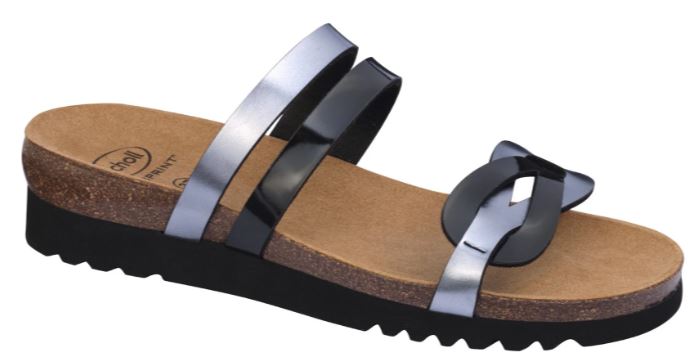 SOFIA SYNLAMIN-W BLACK/PEWTER BIOPRINT FREETIME FELTRO MICROFIBRA EVA F 40 COLLEZIONE SS20 - Farma Nice