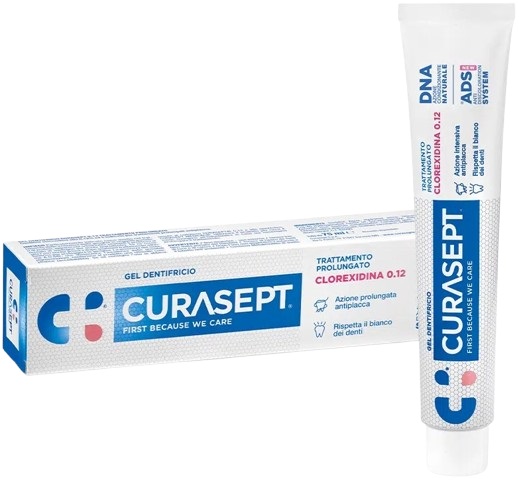 CURASEPT DENTIFRICIO 0,12 75 ML ADS+DNA - Farma Nice