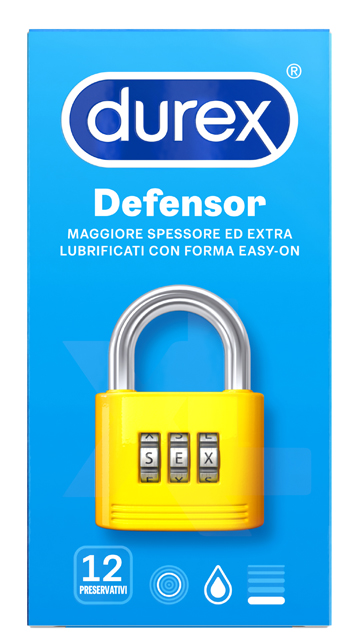 PROFILATTICO DUREX DEFENSOR 12 PEZZI - Farma Nice
