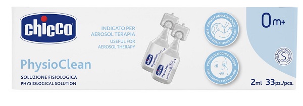 CHICCO SOLUZIONE PHYSIOCLEAN 2 ML 33 PEZZI - Farma Nice