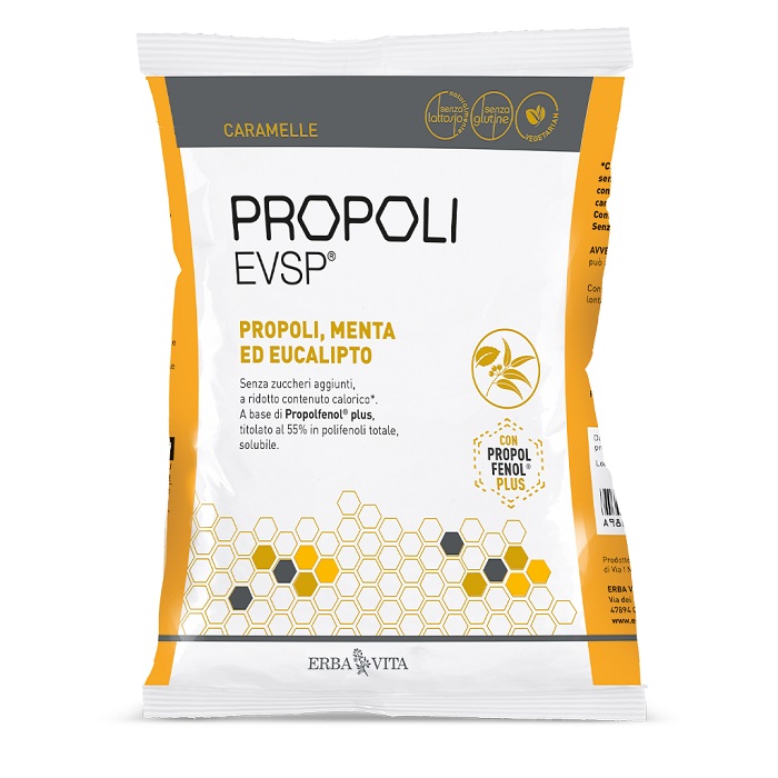 PROPOLI EVSP CARAMELLE PROPOLI MENTA EUCALIPTO 65 G - Farma Nice