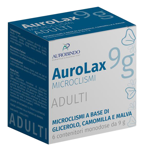 MICROCLISMI PER ADULTI AUROLAX 6 CONTENITORI 9 G - Farma Nice