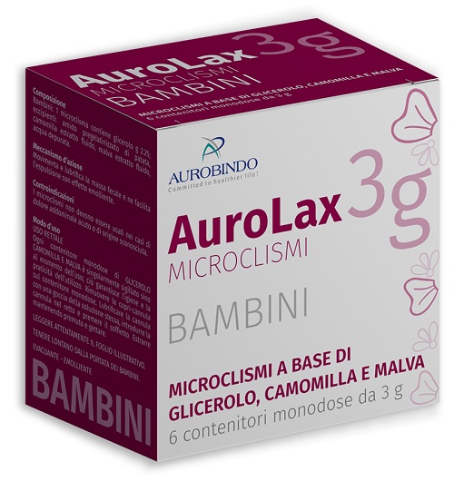 MICROCLISMI PER BAMBINI AUROLAX 6 CONTENITORI 3 G - Farma Nice