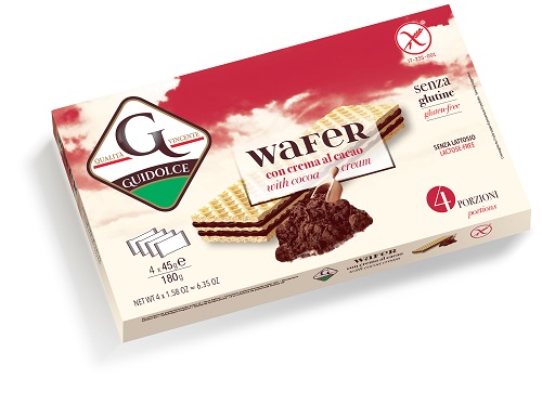 WAFER CON CREMA AL CACAO 4 PORZIONI X 45 G - Farma Nice