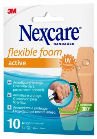 CEROTTO PREPARATO NEXCARE ACTIVE 360 GRADI N1010ASDX02 ASSORTITI 2 MISURE 6 CEROTTI 22X57MM + 4 CEROTTI 28X76MM - Farma Nice