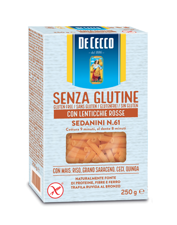 DE CECCO SEDANINI N61 LENTICCHIE ROSSE 250 G - Farma Nice
