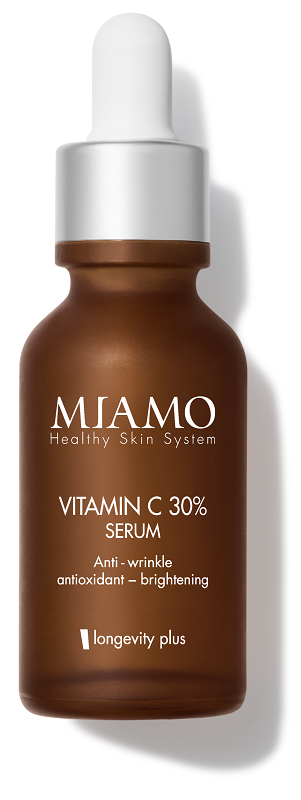 MIAMO HEALTHY SKIN SYSTEM VITAMIN C 30% SERUM ANTI WRINKLE ANTIOXIDANT BRIGHTENING LONGEVITY PLUS 30 ML - Farma Nice