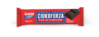 GIUSTO SENZA ZUCCHERO CIOKFORZA FONDENTE PROTEICO 35 G - Farma Nice