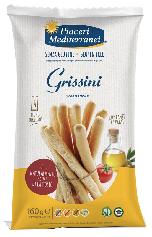 PIACERI MEDITERRANEI GRISSINI 160 G - Farma Nice
