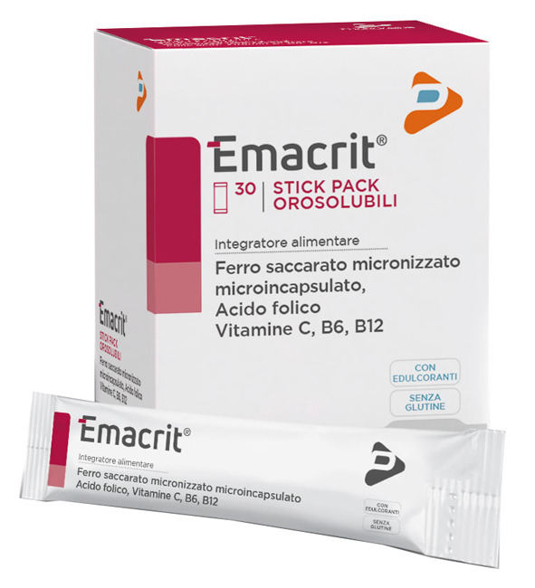 EMACRIT OROSOLUBILE 30 STICK PACK - Farma Nice
