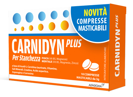 CARNIDYN PLUS 18 COMPRESSE MASTICABILI - Farma Nice