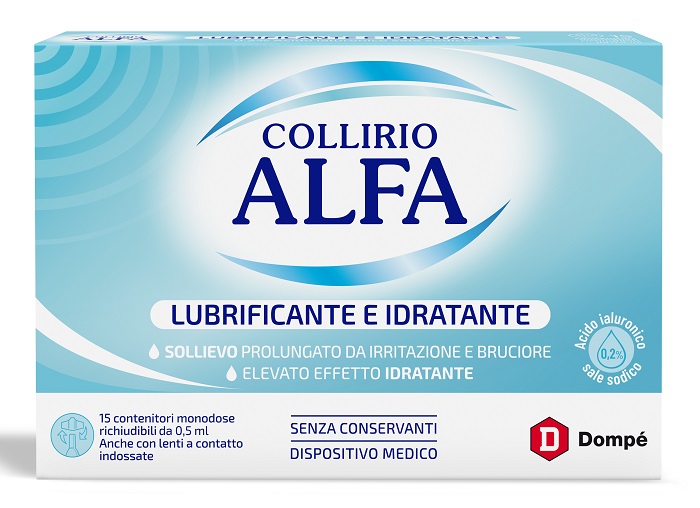 COLLIRIO ALFA LUBRIFICANTE/IDRATANTE 15 FIALE MONODOSE - Farma Nice