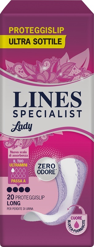 ASSORBENTI PER INCONTINENZA LINES SPECIALIST LADY LONG 20 PEZZI - Farma Nice