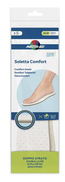 MASTER-AID FOOTCARE SOLETTA COMFORT RITAGLIABILE 2 PEZZI - Farma Nice