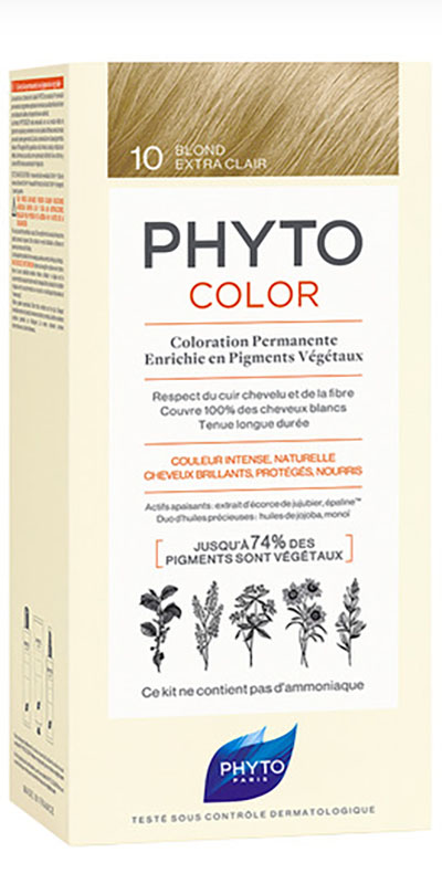 PHYTOCOLOR 10 BIONDO CHIARISSIMO EXTRA LATTE 50 ML + CREMA 50 ML + MASCHERA 12 ML - Farma Nice