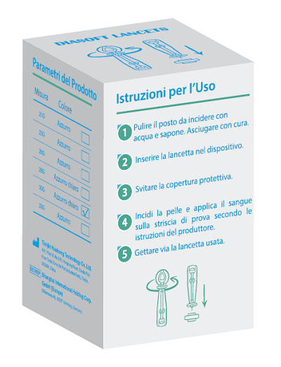 LANCETTE PUNGIDITO DIASOFT LANCET 25 PEZZI - Farma Nice